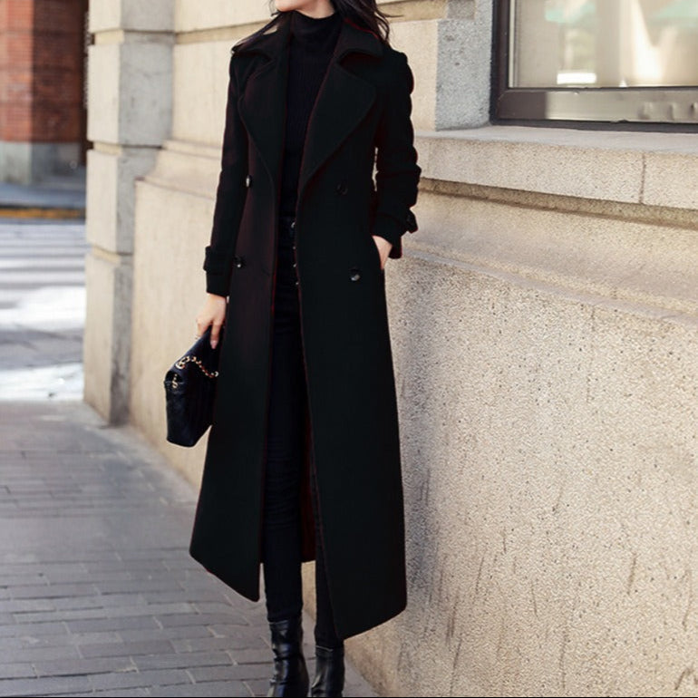 Krohn-e | Damen Wolljacke, klassische Schnitt, Doppelreißverschluss Amalia