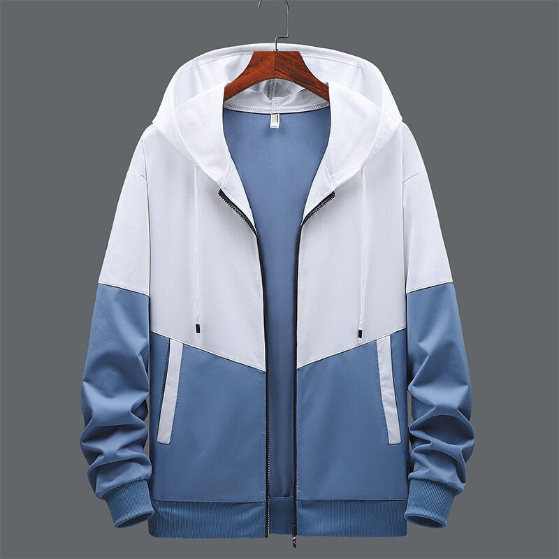 Krohn-e | Herren-Kapuzensweatshirt mit Frontreißverschluss - Nexo
