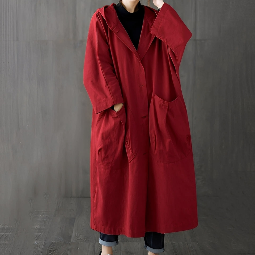 Krohn-e | Moderner Trenchcoat mit Taschen für Frauen