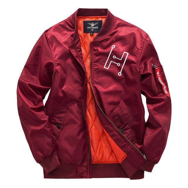 Krohn-e | Bomberjacke mit Reißverschluss Im Urbanen Stil für Herren - Helix