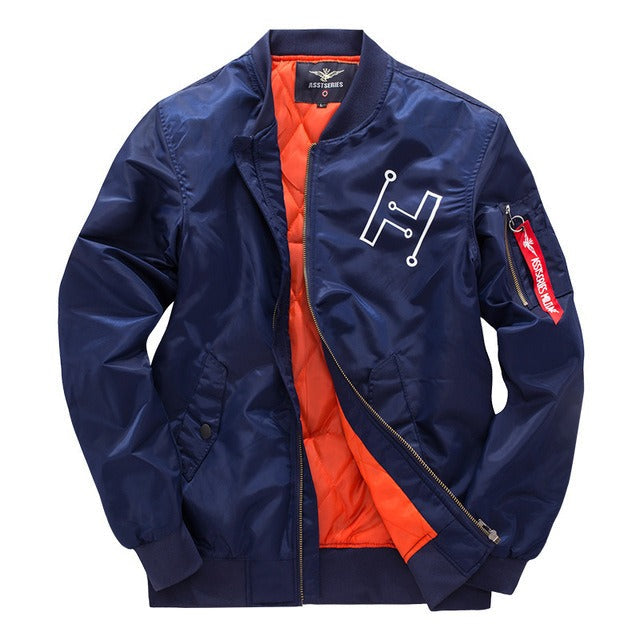 Krohn-e | Bomberjacke mit Reißverschluss Im Urbanen Stil für Herren - Helix
