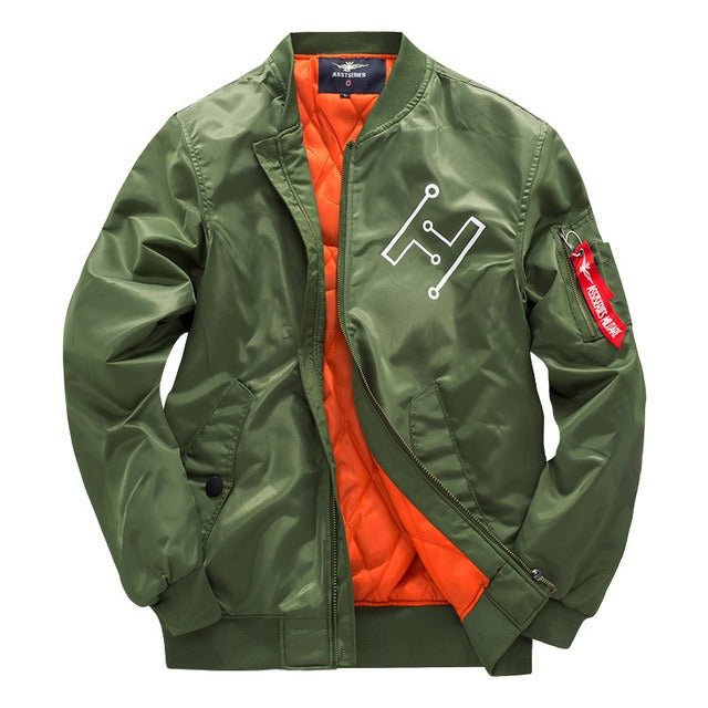 Krohn-e | Bomberjacke mit Reißverschluss Im Urbanen Stil für Herren - Helix
