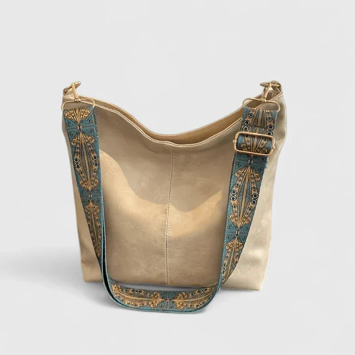 KROHN-E Damen Schultertasche Vintage-Muster Bohemian