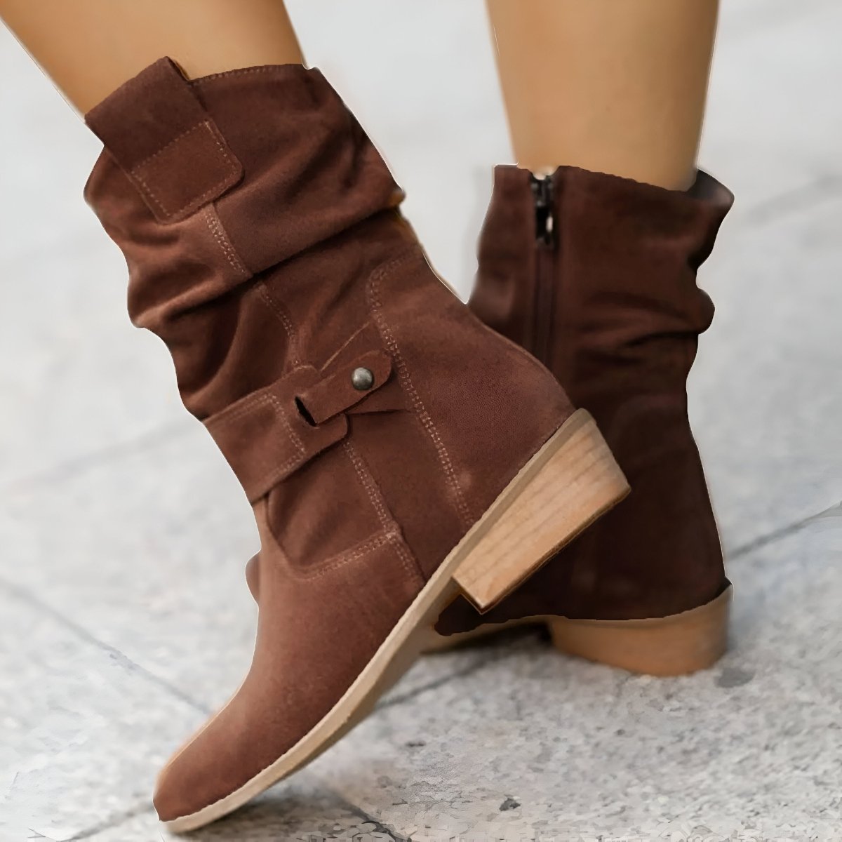 Krohn-e | Lässige Wildlederstiefel