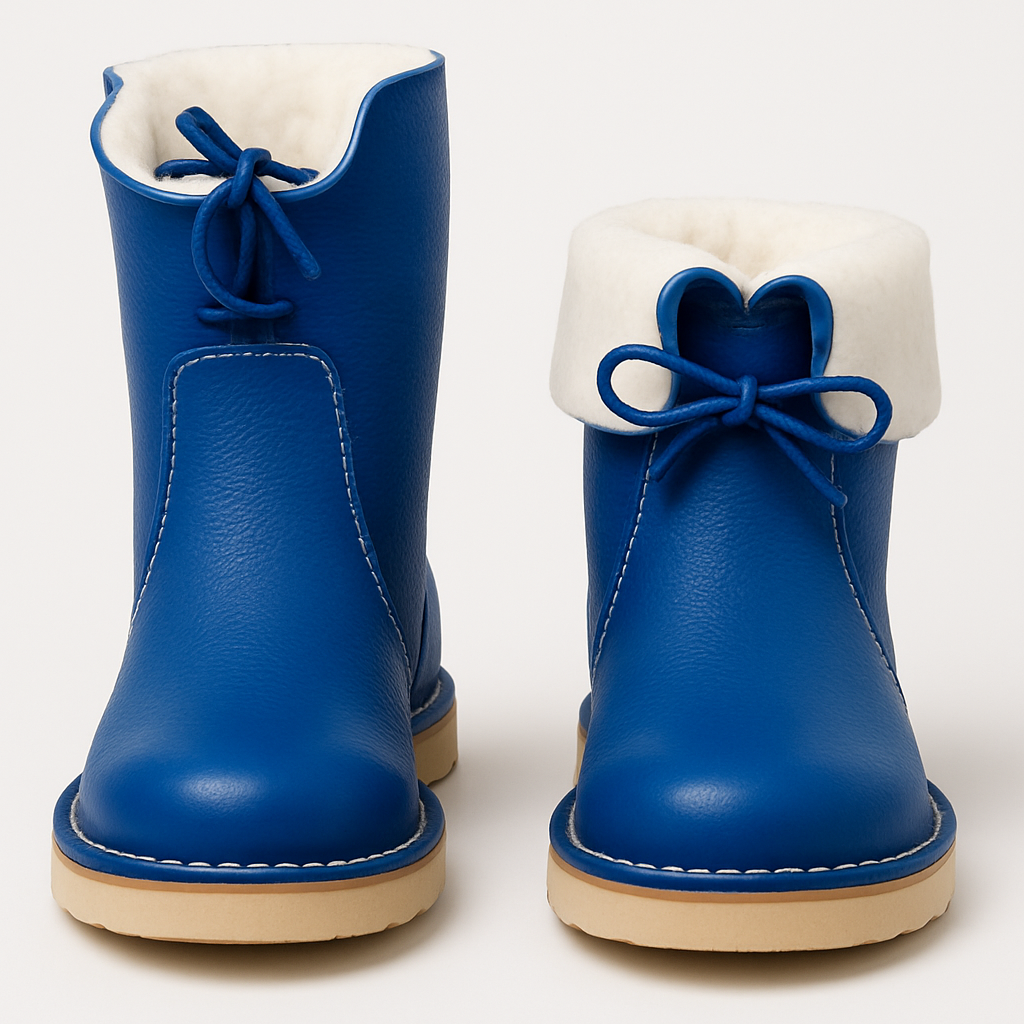 KROHN-E Damen Winterstiefel Wasserdicht Isolierend Schwarz