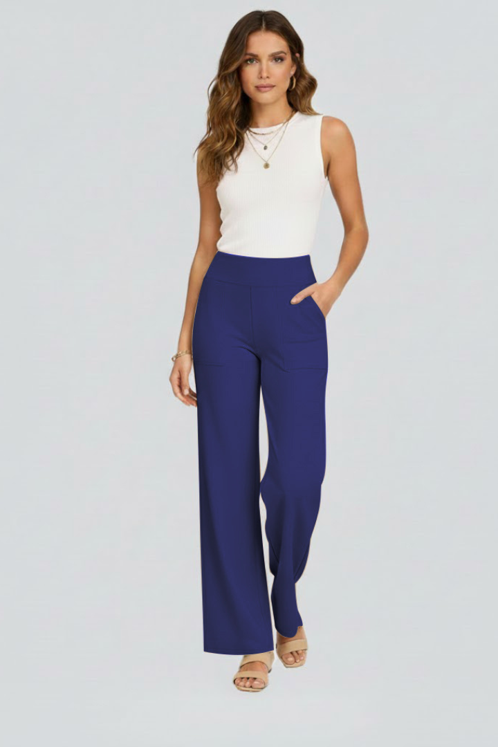 Isolde | Damen Wide-Leg Hose mit hohem Bund