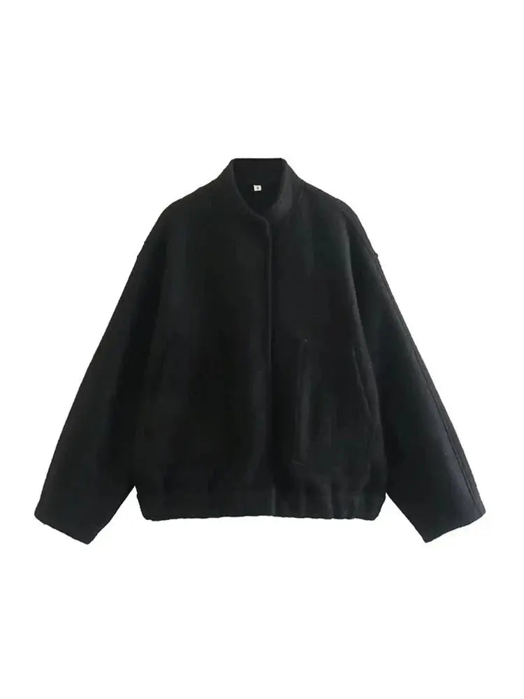 Krohn-e | Übergröße Schnitt Minimalistische Teddyjacke