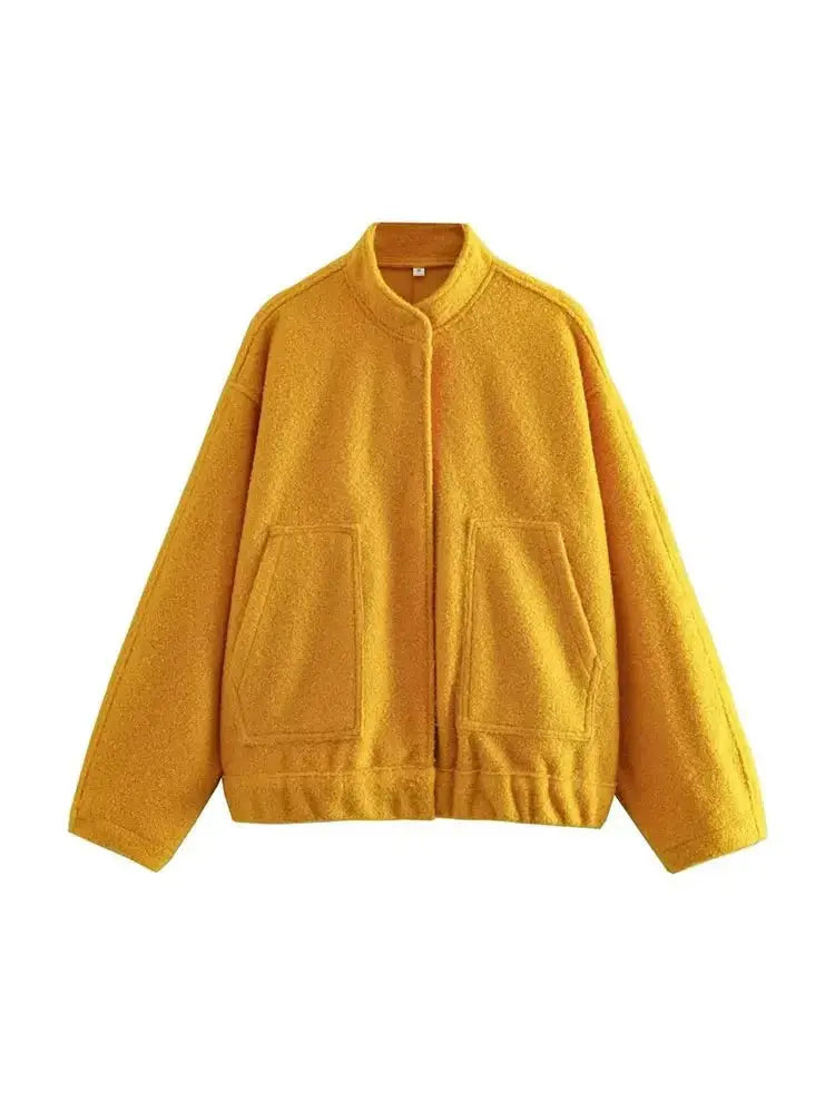 Krohn-e | Übergröße Schnitt Minimalistische Teddyjacke