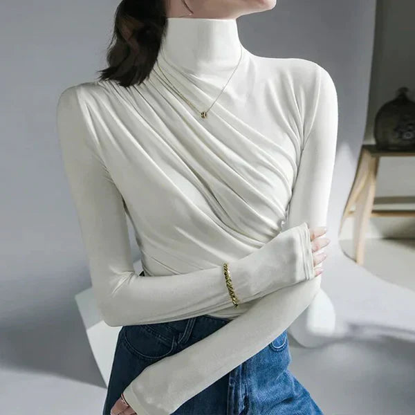 Arietty: Rollneck Jumper with Pleats