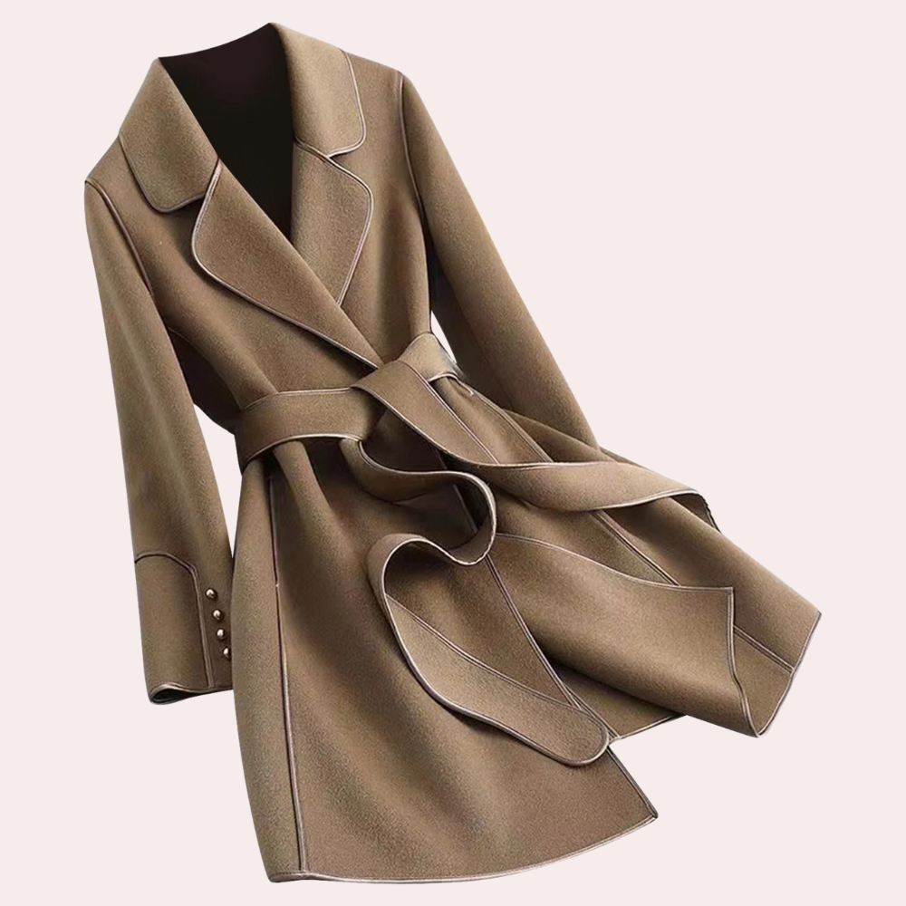 Krohn-e | Stilvoller Wintergürtelmantel für Damen