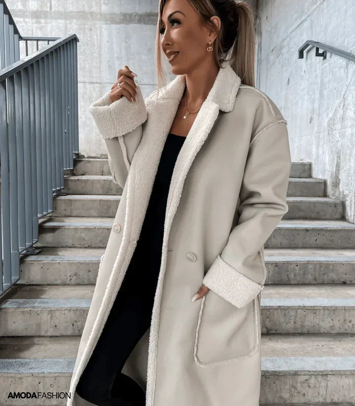 Krohn-e | Aus Leder und Fleece mit Schnürsenkeln