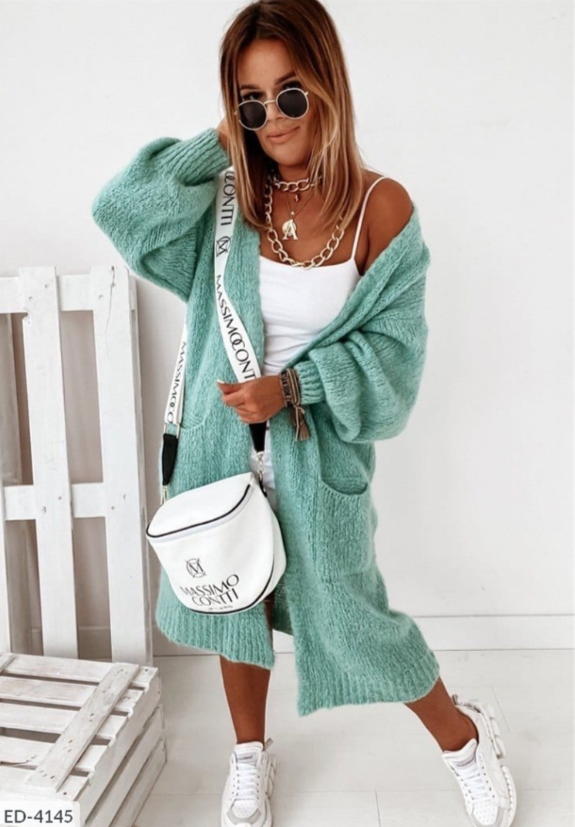 Krohn-e | Strickweste mit Taschen für Frauen