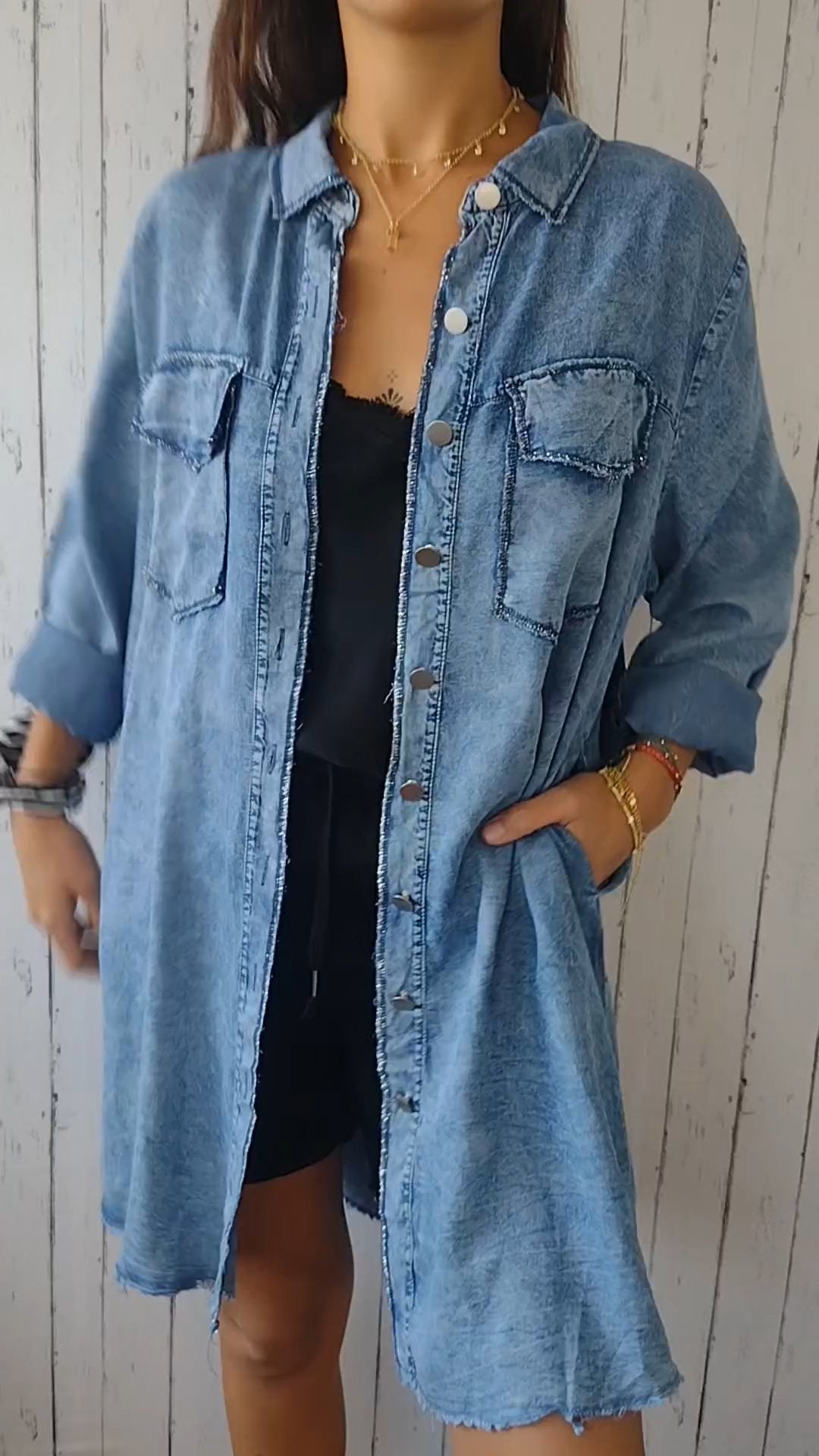 Krohn-e | Bequeme Denimjacke