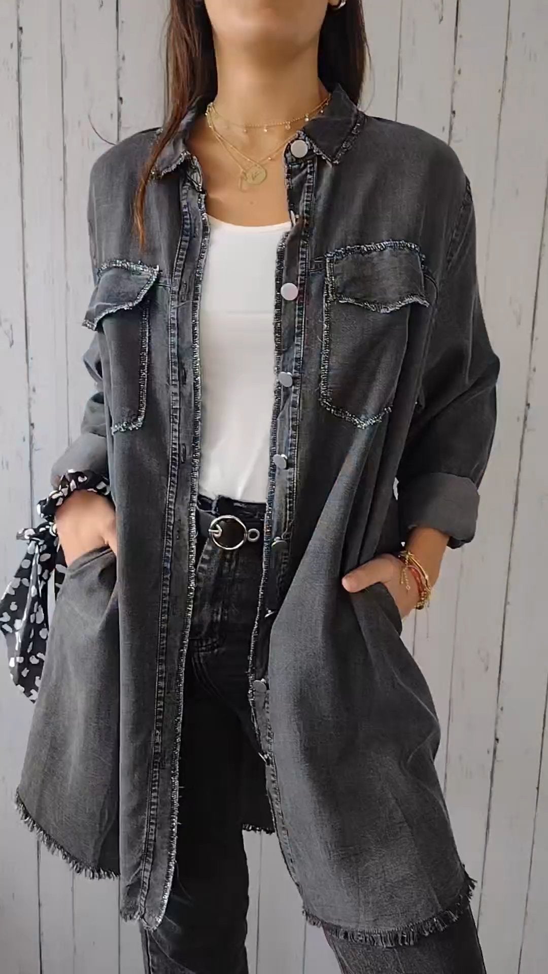 Krohn-e | Bequeme Denimjacke