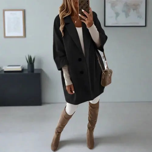 Krohn-e | Damenmantel mit Eleganter Silhouette
