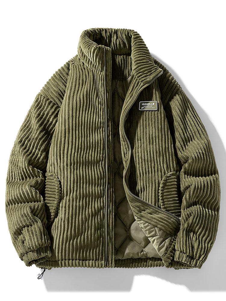 Krohn-e | Corduroy Pufferjacke Herren Winter