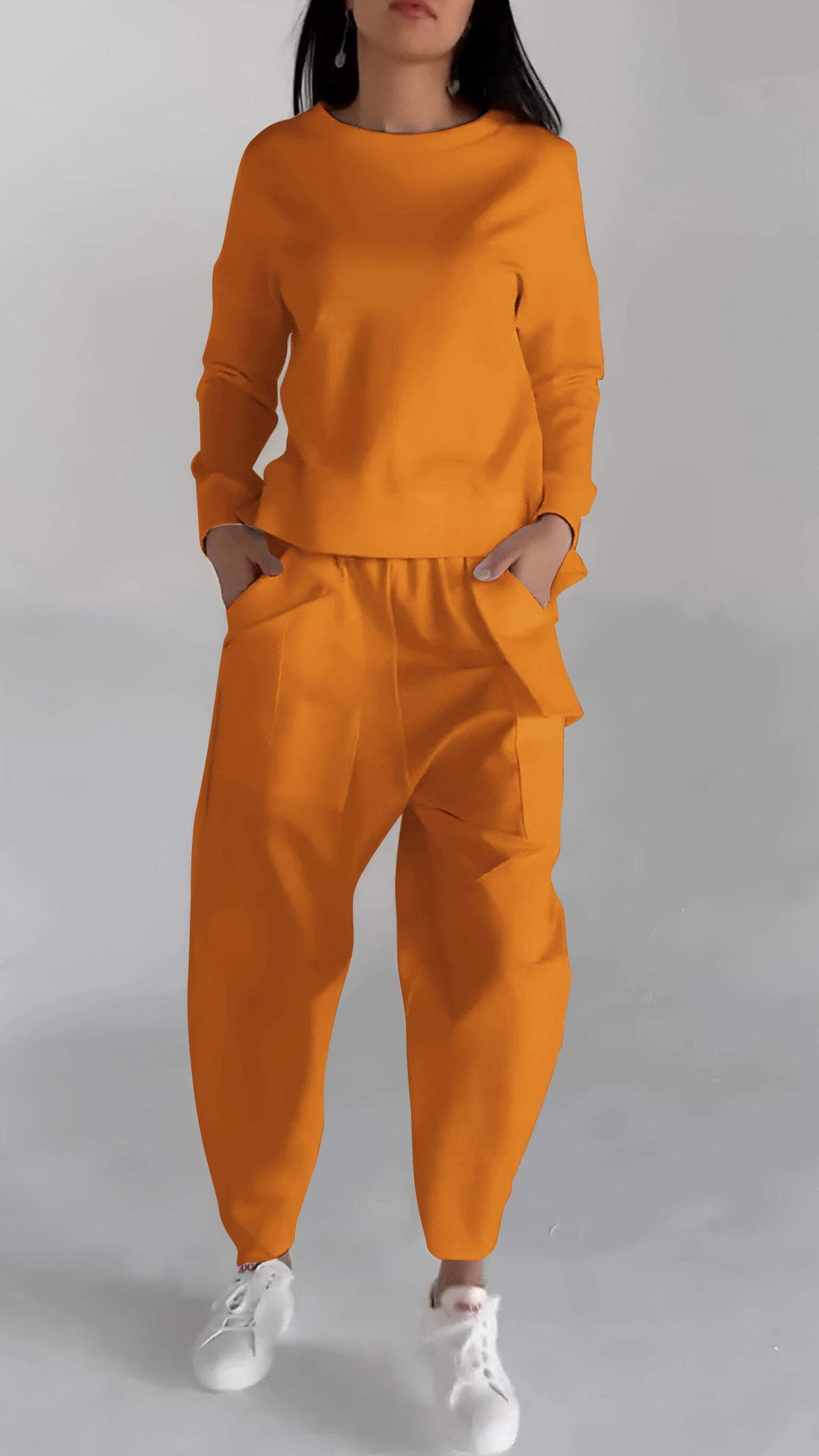 Krohn-e | Funktionales Damensatz mit Leichtem Pullover Look