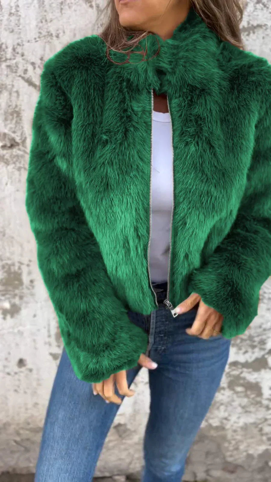 Krohn-e | Luxus-Fell-Komfort-Damenjacke