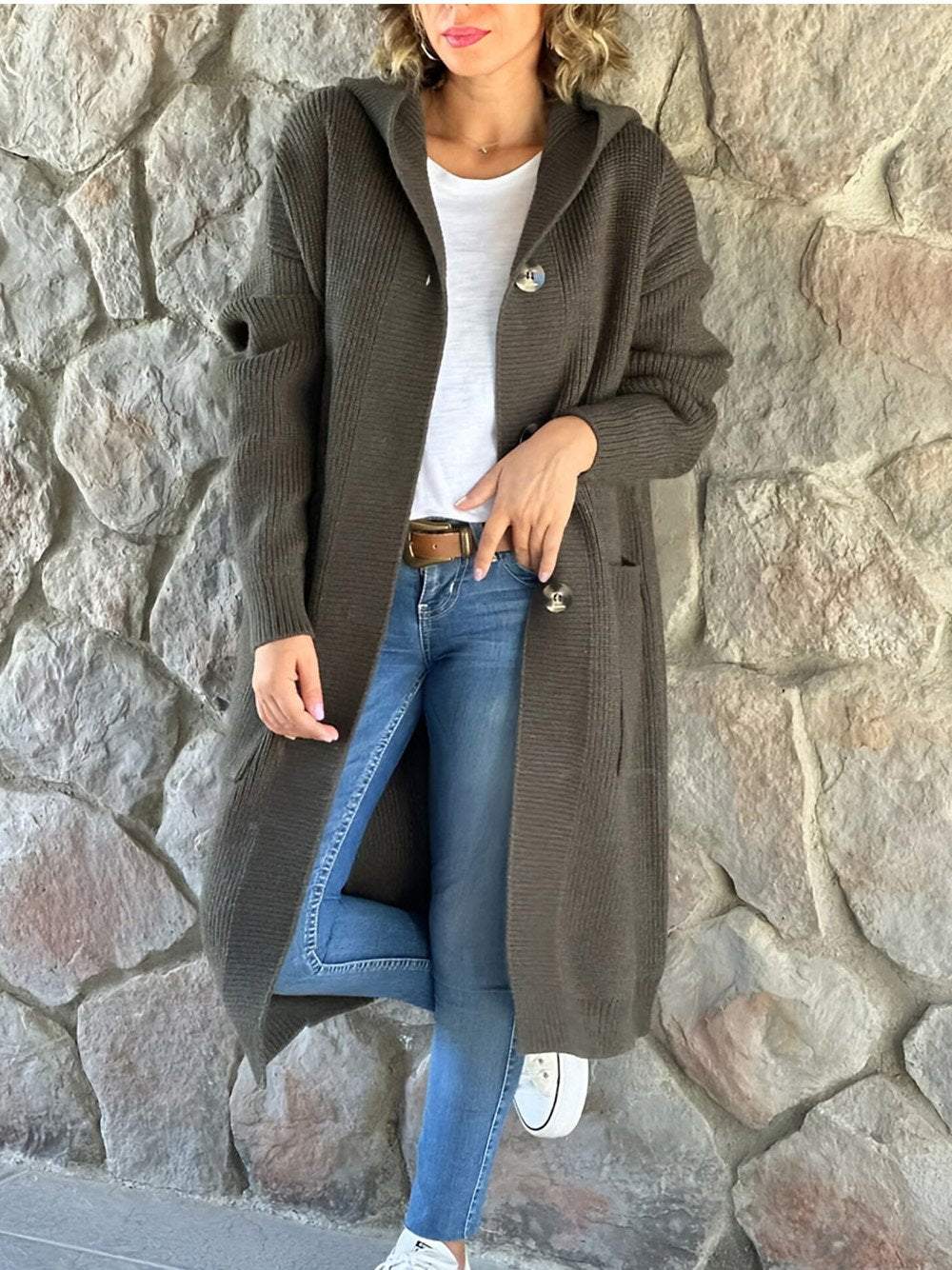 Krohn-e | Strick Hoodie Jacke für Frauen Herbst Edition