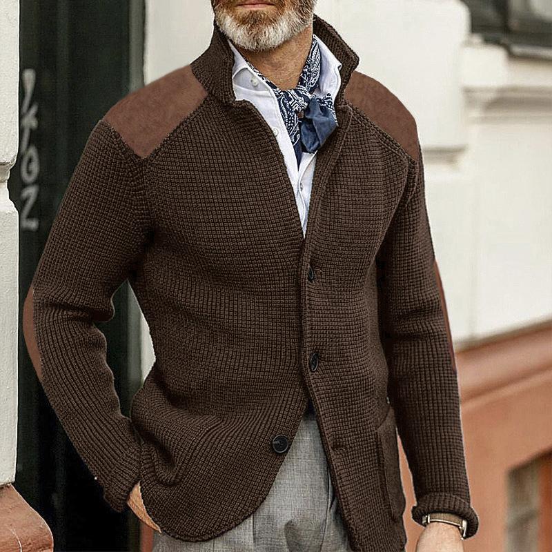 Krohn-e | Strickjacke Wollmischung Robust und Klassisch