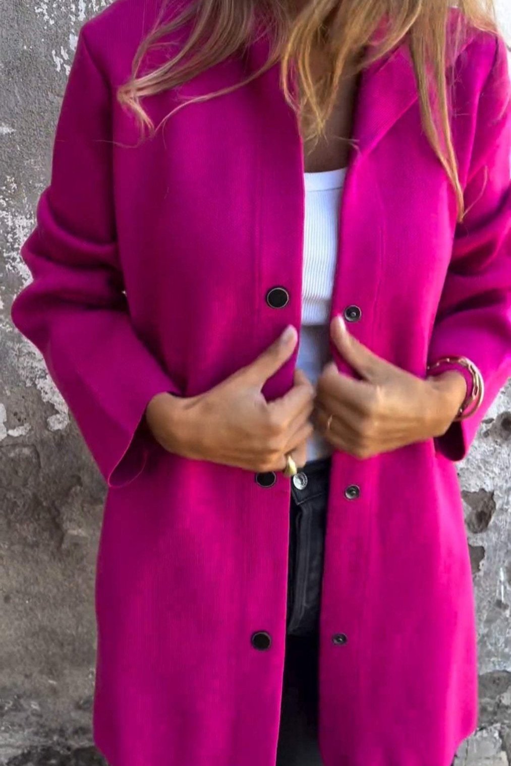 Fudus:  Lockere Kapuzenjacke mit einem Reißverschluss