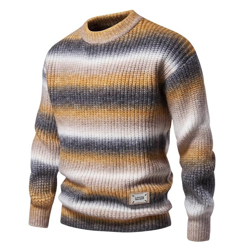 Krohn-e | Strickpullover mit Ombre-effekt Weich und Warm Zeitloses Design