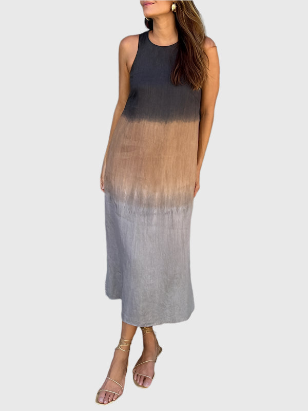 KROHN-E Damen Kleid Bedruckt Schmeichelhafte Passform Vielseitiges Design