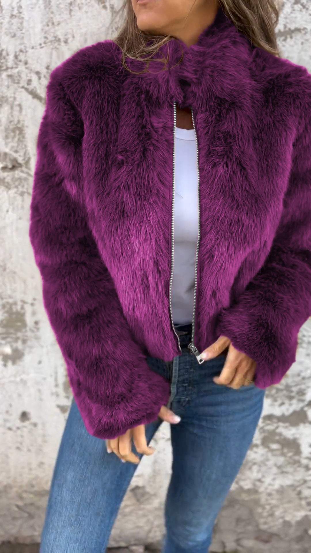 Krohn-e | Faux Fur Jacke