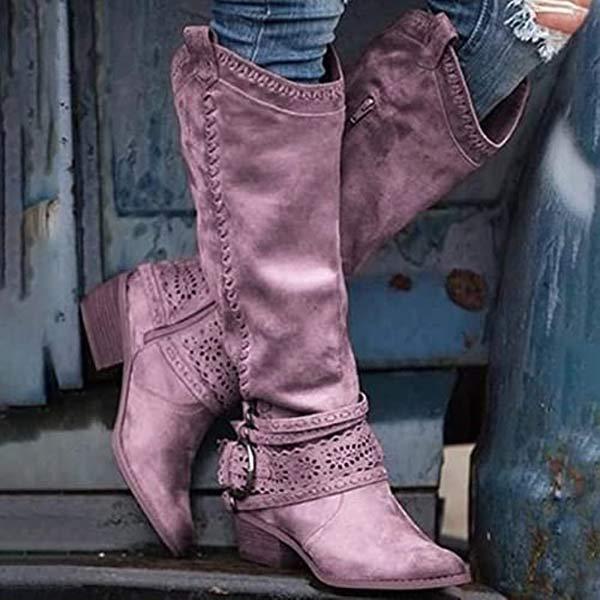 Krohn-e | Vintage Hohe Winterreiterstiefel