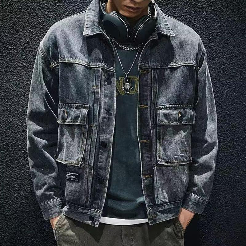 Krohn-e | Denimjacke mit Lässigem Schnitt