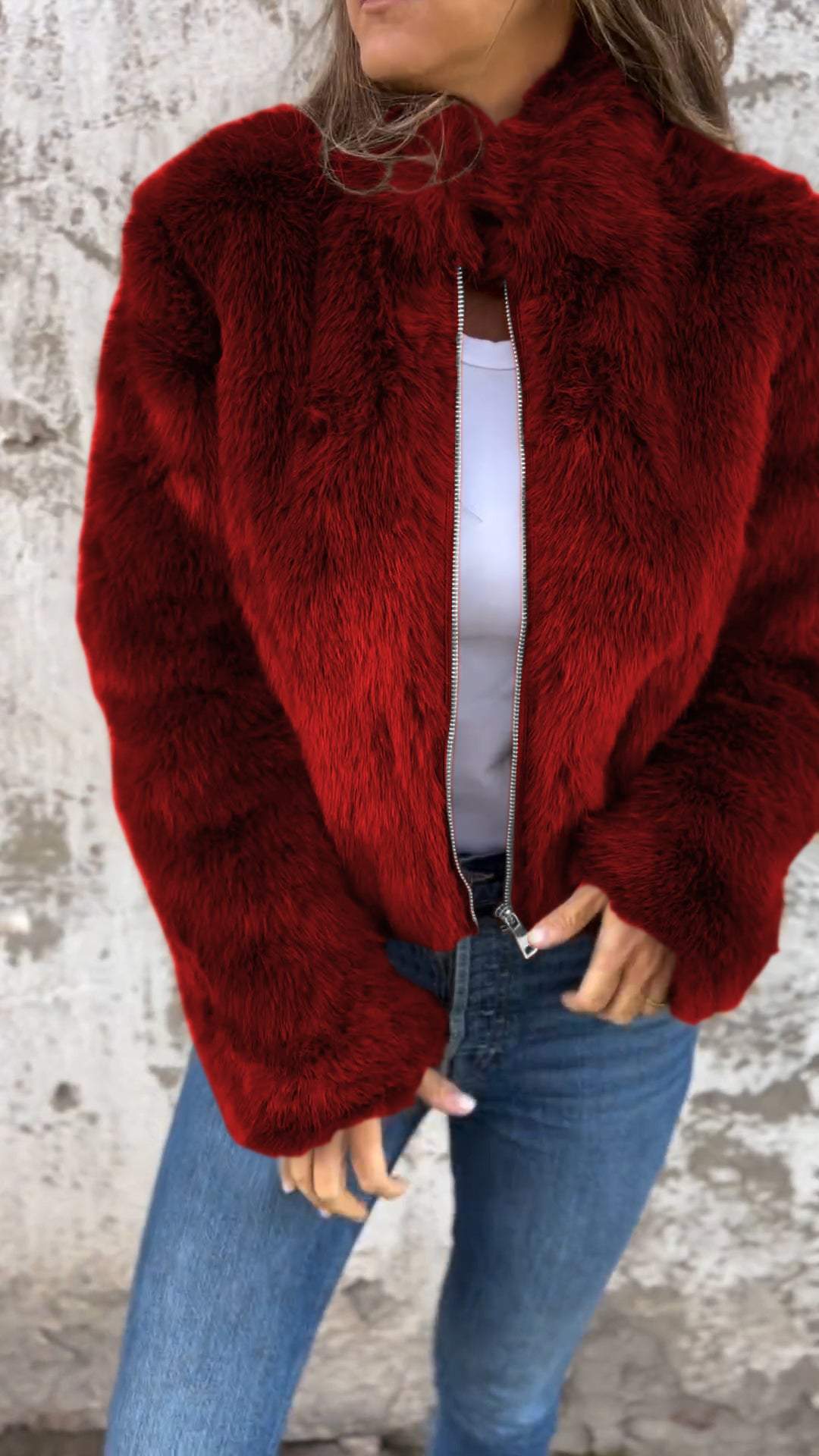 Krohn-e | Faux Fur Jacke