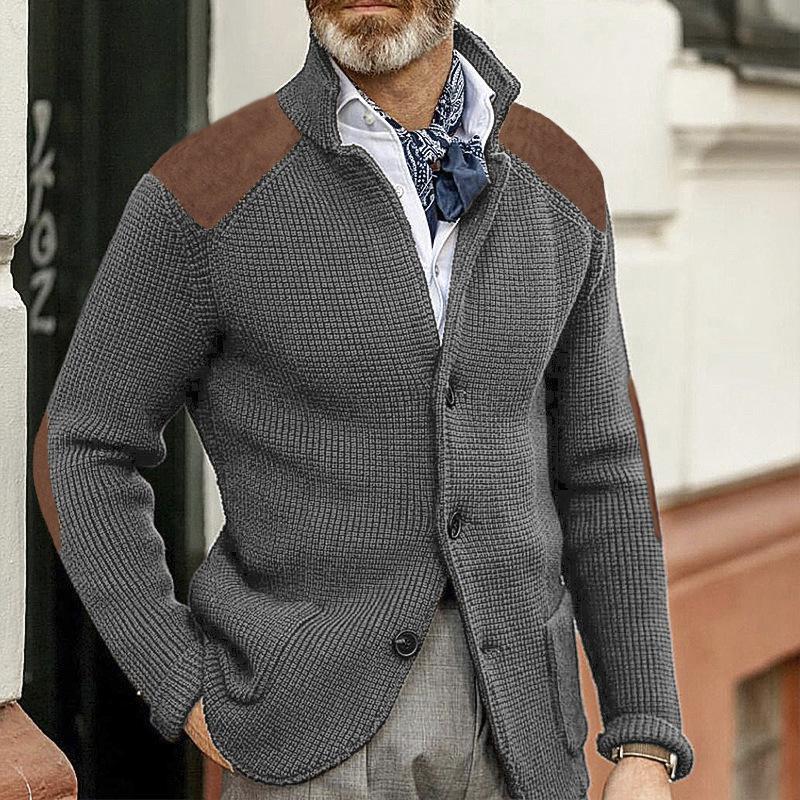 Krohn-e | Strickjacke Wollmischung Robust und Klassisch