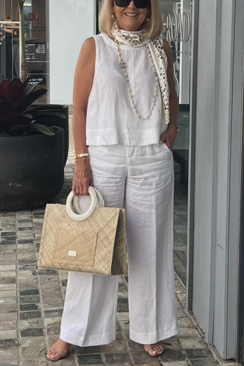 Adley Baumwoll-Leinen Anzug