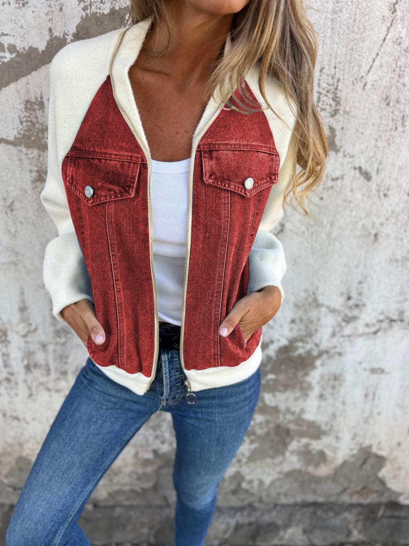 Krohn-e | Moderne Jacke mit Denim