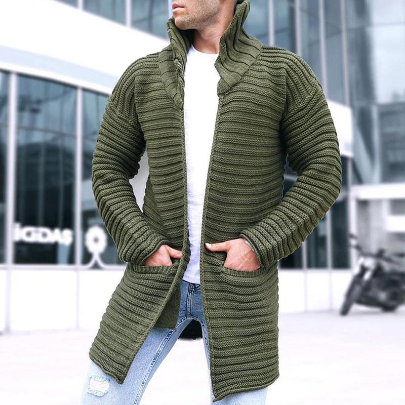 Krohn-e | Strickjacke mit Stehkragen