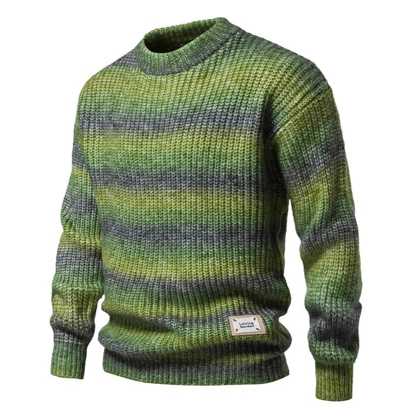 Krohn-e | Strickpullover mit Ombre-effekt Weich und Warm Zeitloses Design