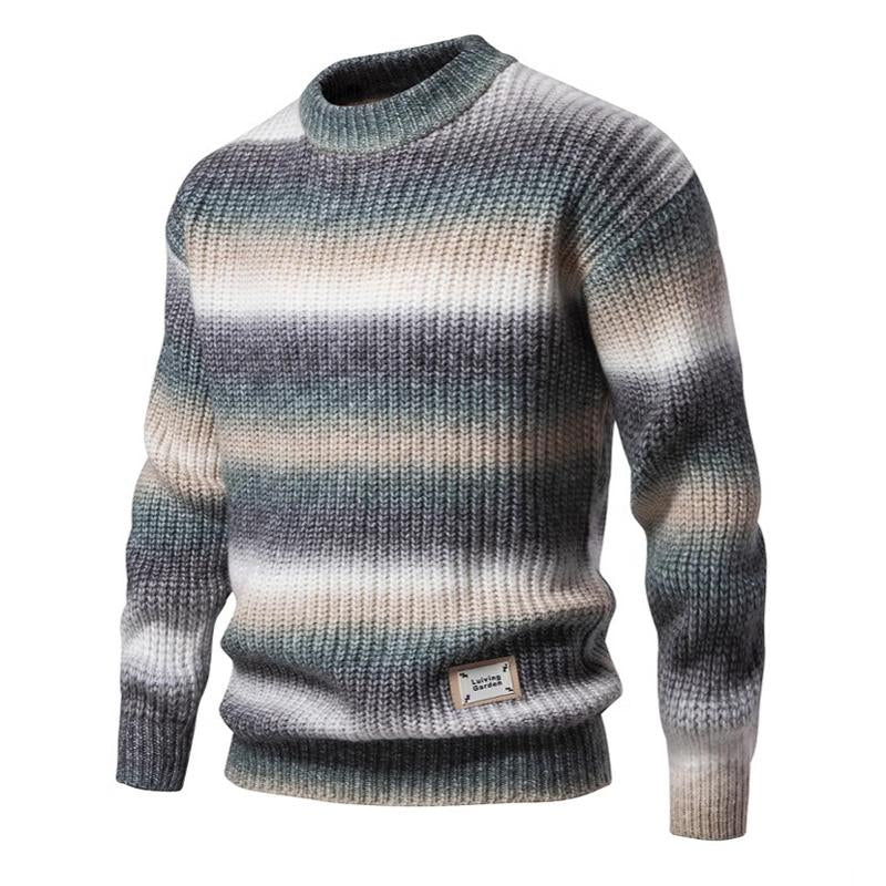 Krohn-e | Strickpullover mit Ombre-effekt Weich und Warm Zeitloses Design