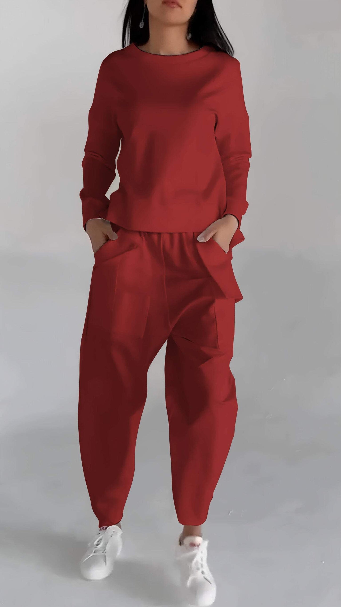 Krohn-e | Funktionales Damensatz mit Leichtem Pullover Look