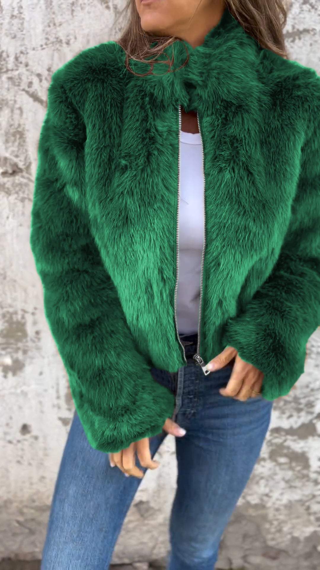 Krohn-e | Faux Fur Jacke