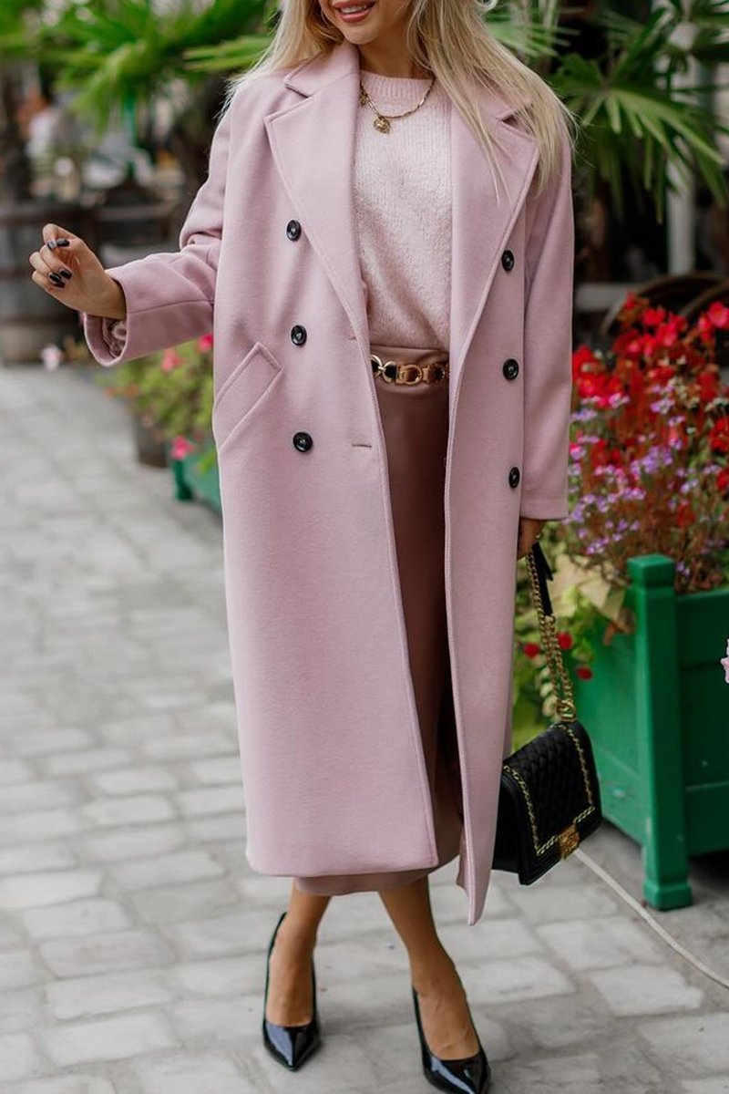 Krohn-e | Lange Jacke mit Doppelknopfverschluss Eleganter Schnitt Zeitloses Design
