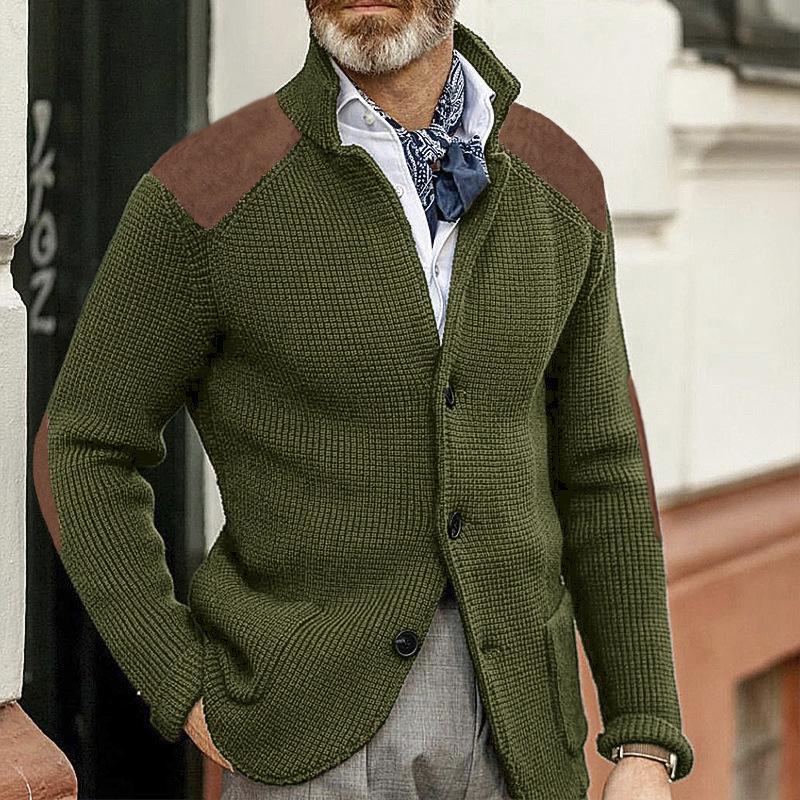 Krohn-e | Strickjacke Wollmischung Robust und Klassisch
