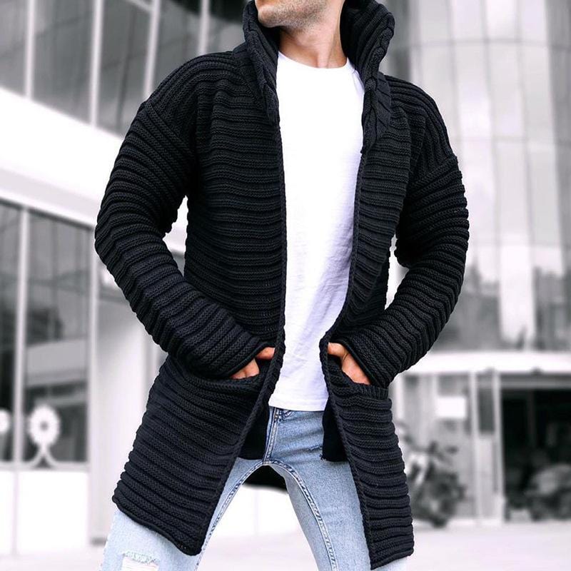 Krohn-e | Strickjacke mit Stehkragen