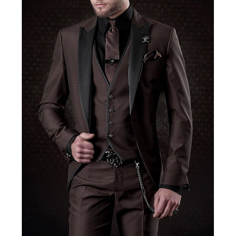 Herren-Anzug aus Leinen: Blazer, Weste und Hose