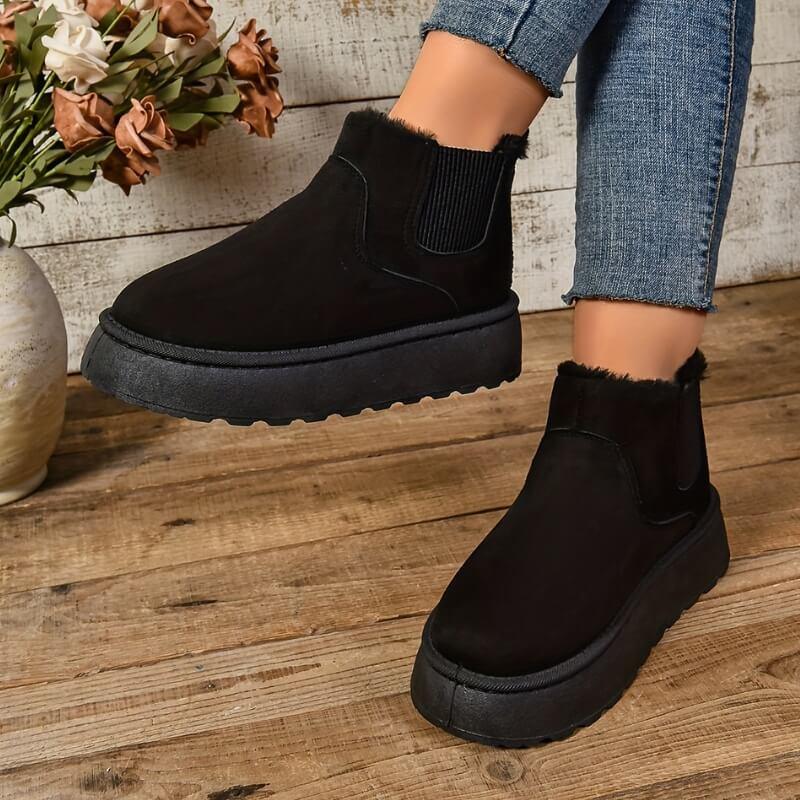 KROHN-E Damen Winterstiefel Isoliert Wasserdicht Warmes Futter Rutschfest
