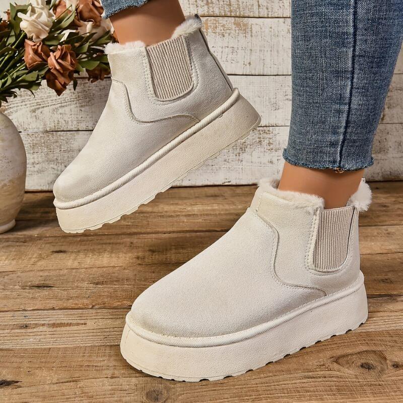 KROHN-E Damen Winterstiefel Isoliert Wasserdicht Warmes Futter Rutschfest