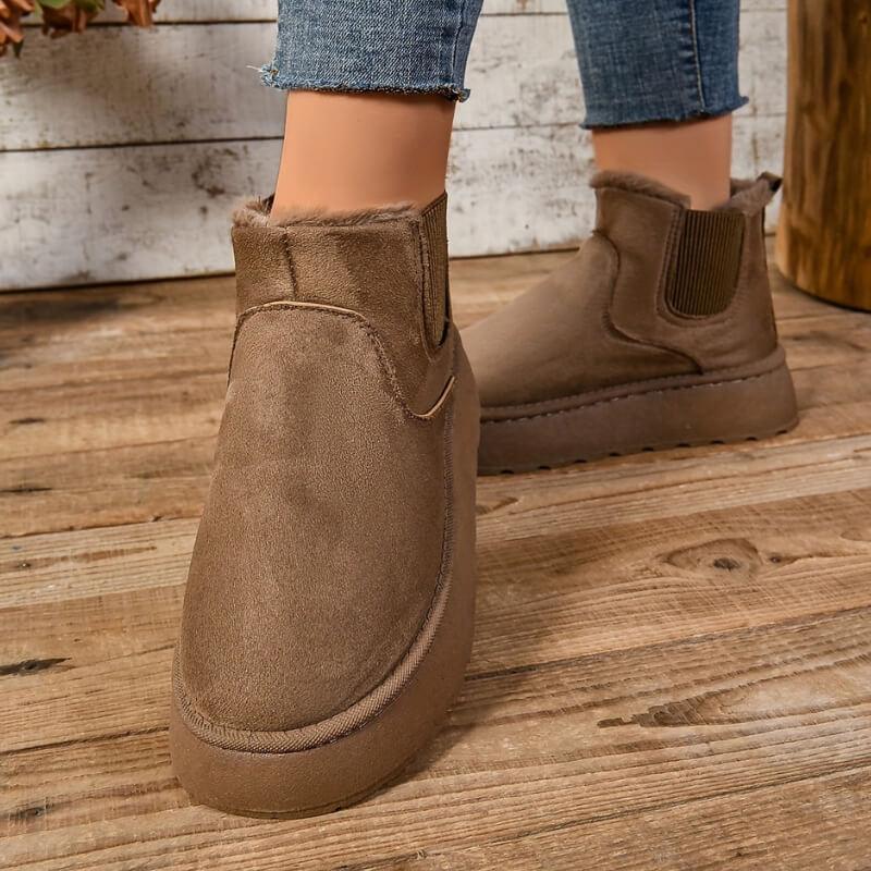KROHN-E Damen Winterstiefel Isoliert Wasserdicht Warmes Futter Rutschfest