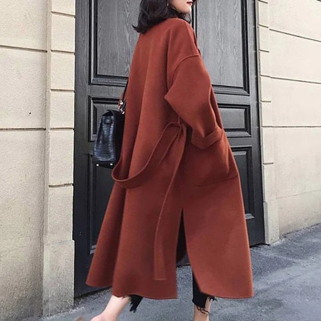 Krohn-e | trenchcoat - eleganter oversized Damenmantel