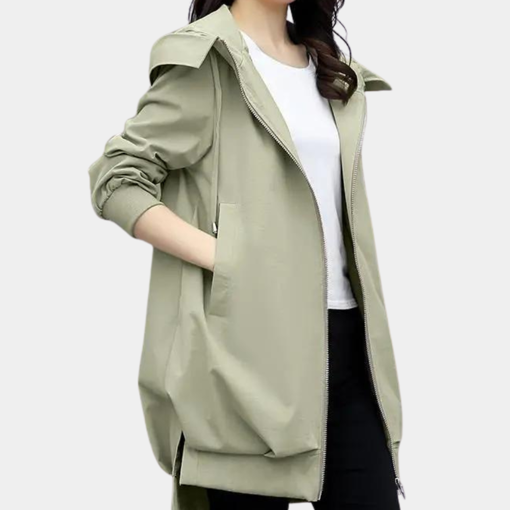 Krohn-e | Moderne Lange Jacke für Damen für den Herbst