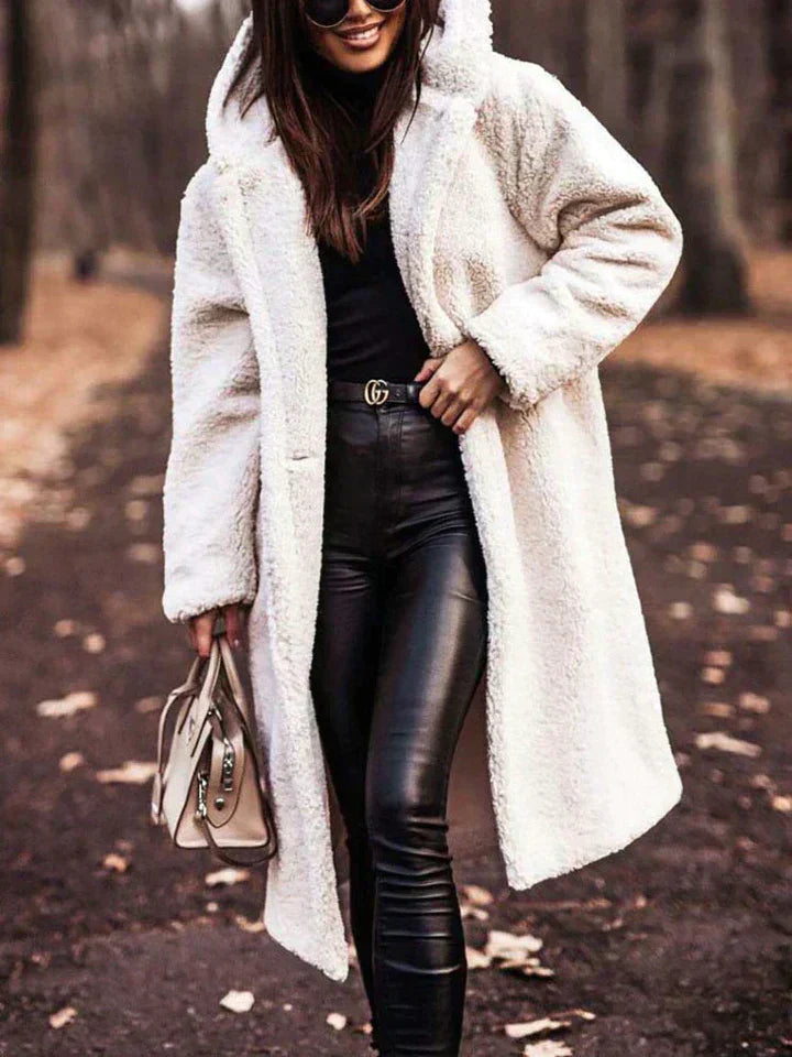 Krohn-e | Lange Sherpa Damenjacke
