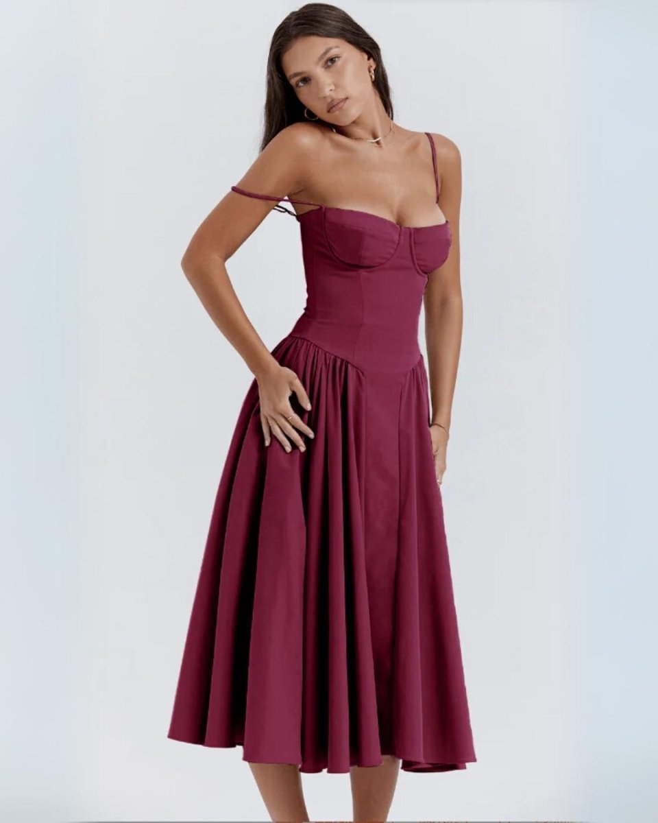 Karletta: Leichtes Midikleid mit Taschen